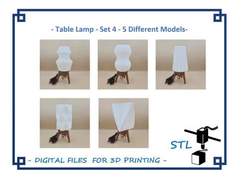 Table Lamp Set 4 - 5 Different Models