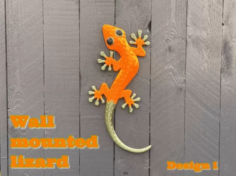Wall Mounted Lizard, Design 1