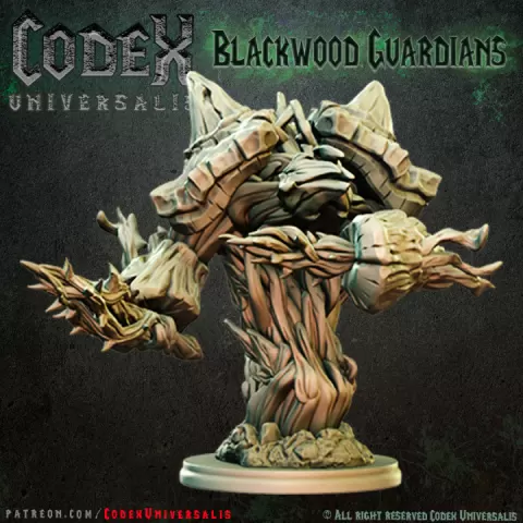 Bulkroot D treefolk (presupported) by Codex Universalis