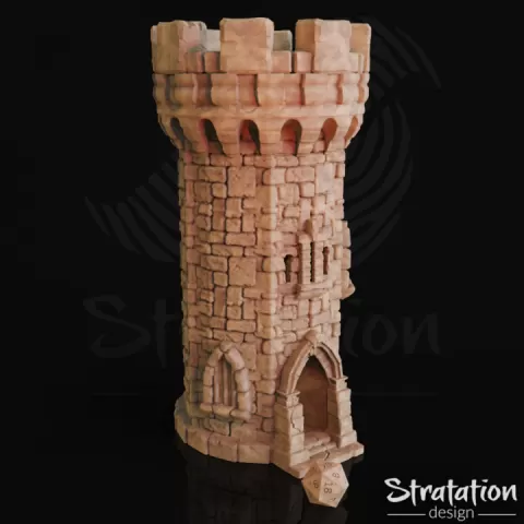 Medieval Stone Dice Tower by Stratation Design