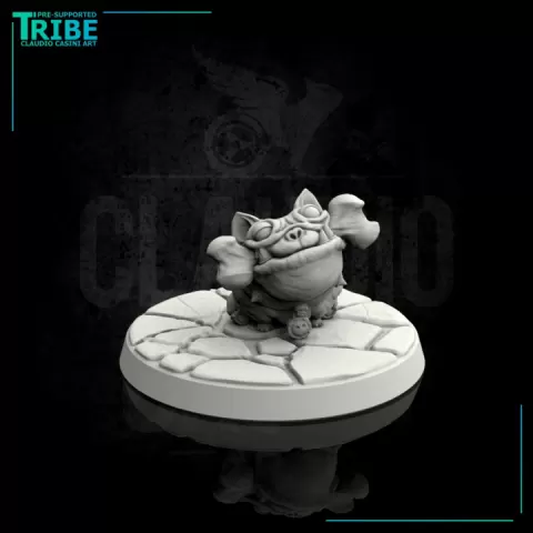 (FA 0009) Bulldog... animal companion by Claudio Casini Art
