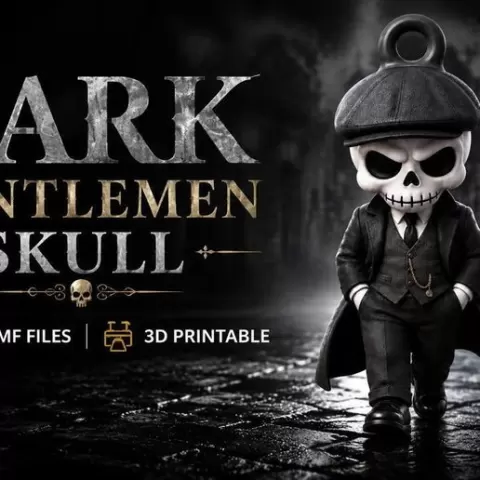 Gentleman Skeleton Keychain