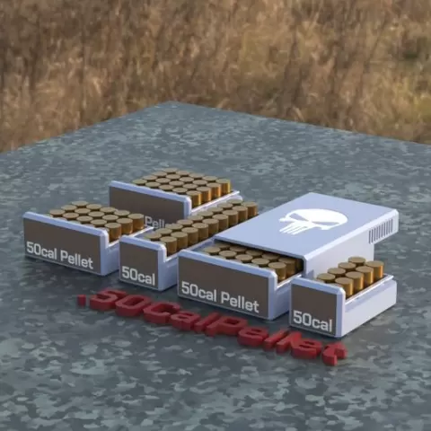 BBOX AMMO BOX .50 Cal Pellet AMMUNITION STORAGE 10/20/25/50 ROUNDS CRATE ORGANIZER 50cal pellet