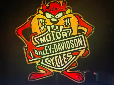 lightbox taz harley davidson