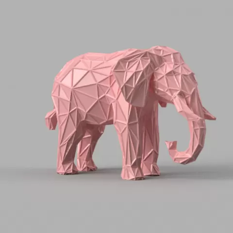 Elephant wireframe by anthony