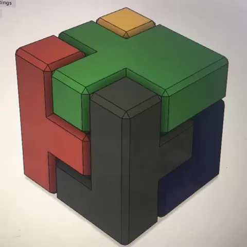 Puzzle cube by Rees