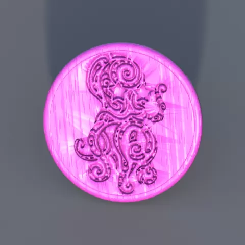 Celtic octopus drinkcoaster by raimonvibe