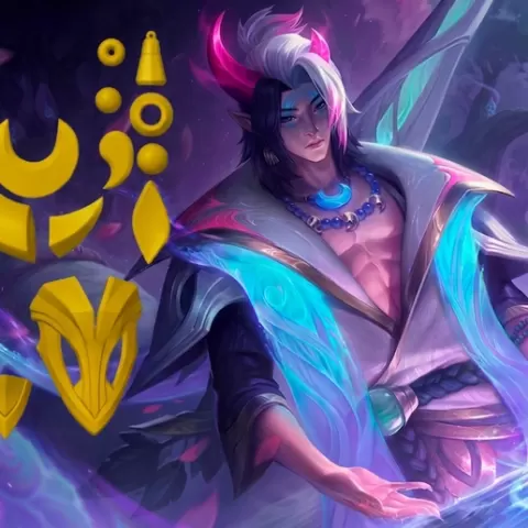 LOL - Aphelios Spirit Blossom Accessories - League Of Legends