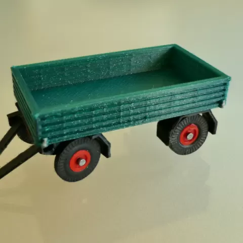Flatbed Trailer H0 Scale 1:87 by Niklaus Groot