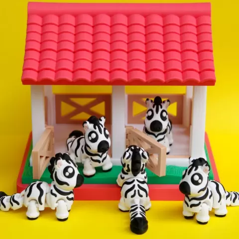 🦓Mini Zebra & Tiny Stable 🏡 by ONIE3D