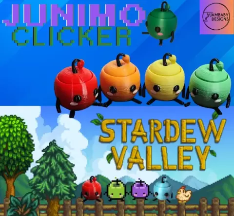 Junimo Clicker Fidget Keychain