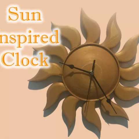 Sun Inspired Clock by Marc Fienberg