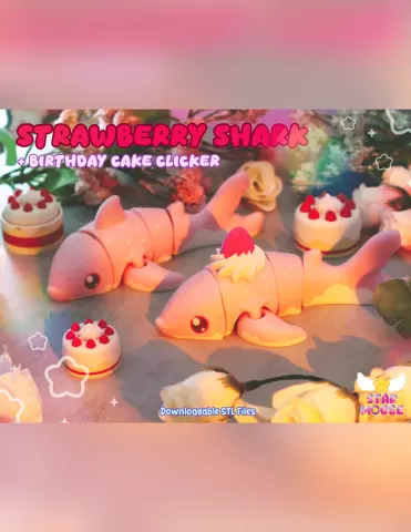 Strawberry + Regular Shark Flexi