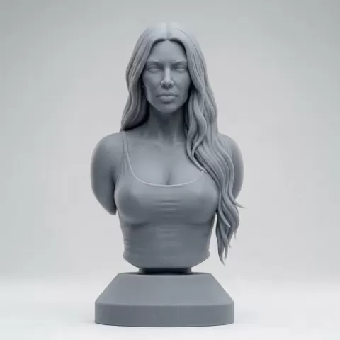 Kim Kardashian Bust by 3dmodelgallery