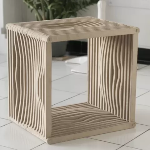 FOUR SIDED STOOL