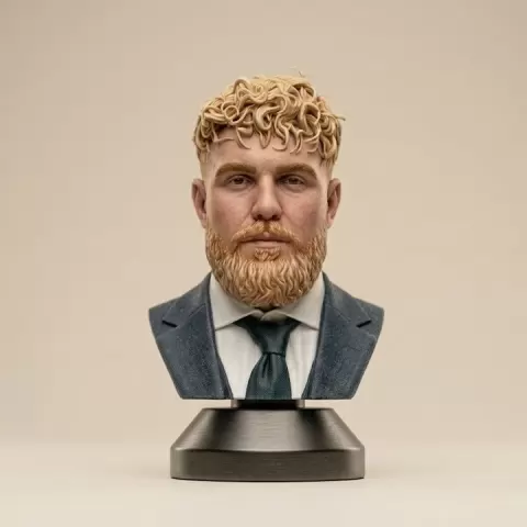Jake Paul Bust by 3dmodelgallery