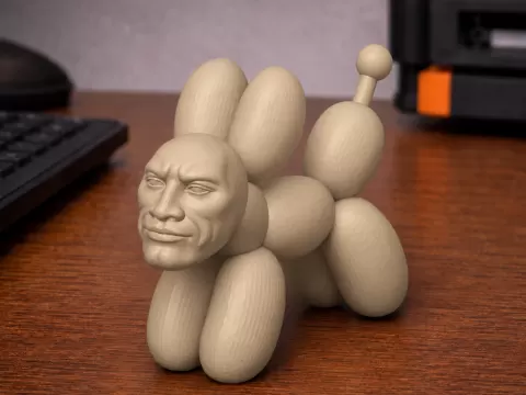 Rock Balloon Dog – Stone Pop Sculpture