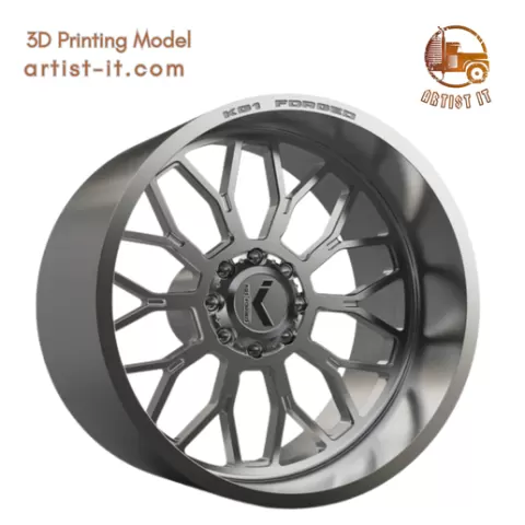 KG1 JACKED-3 WHEEL 3D MODEL
