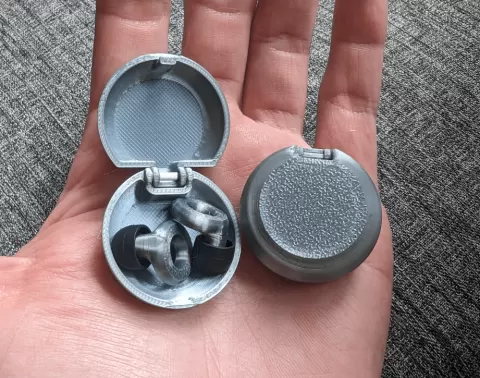 Earplug Case, Small Clamshell