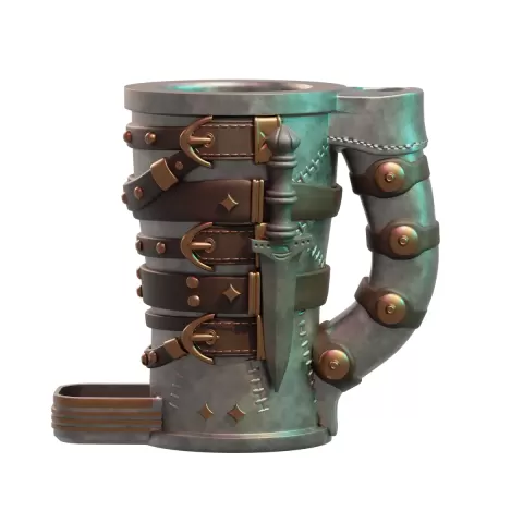 Warrior Dice Tower Mug