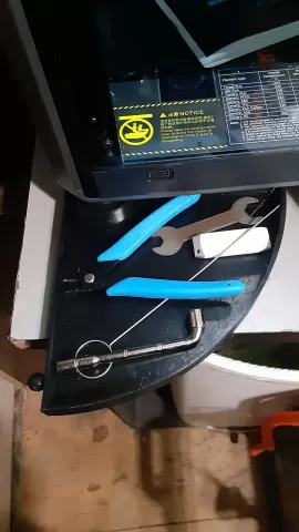 Creality K1C swing out tool tray