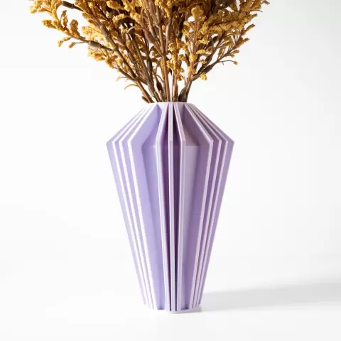 The Kimi Vase, Modern and Unique Home Decor for Dried and Preserved Flower Arrangement | STL File