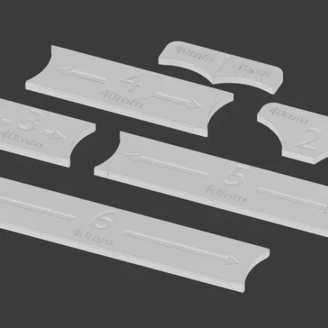 MOVEMENT TEMPLATE SET - 40MM