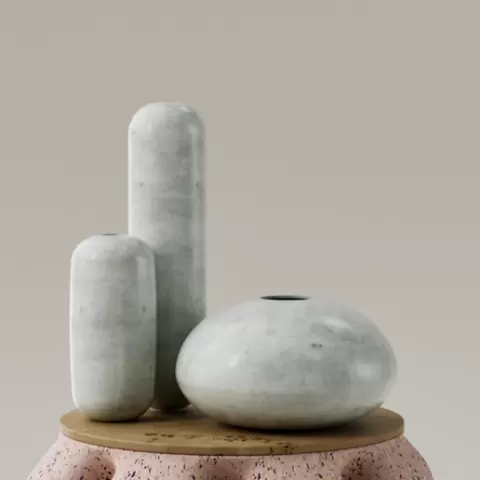 Set Decorative vases - vases - glasses