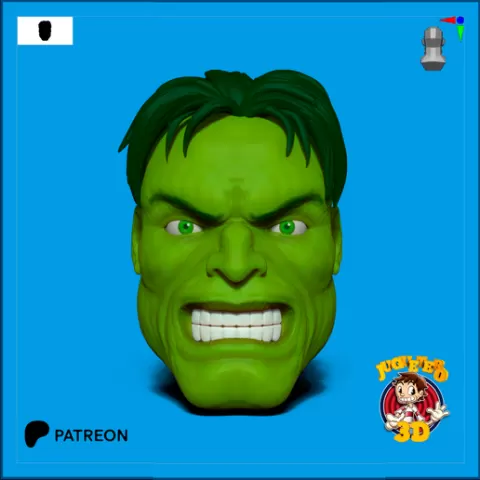 SMART HULK ANGRY V2 - CUSTOM HEAD / MARVEL LEGENDS