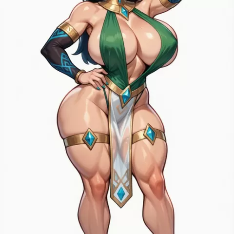 Figura 3D Guerrera Egipcia Sexy - Modelo Coleccionable Adulto