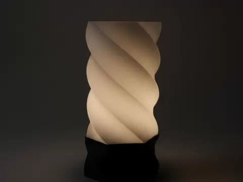 Teelichthalter Spirale Sechseck