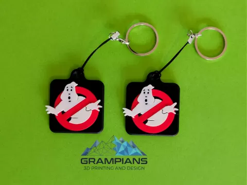 Classic Ghostbusters Logo Keychain