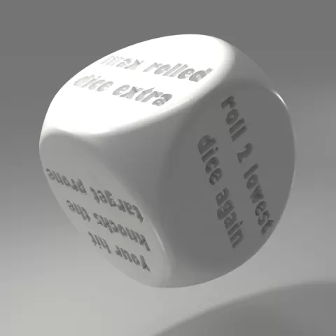 crit d6 die dice by Bob Tabletop