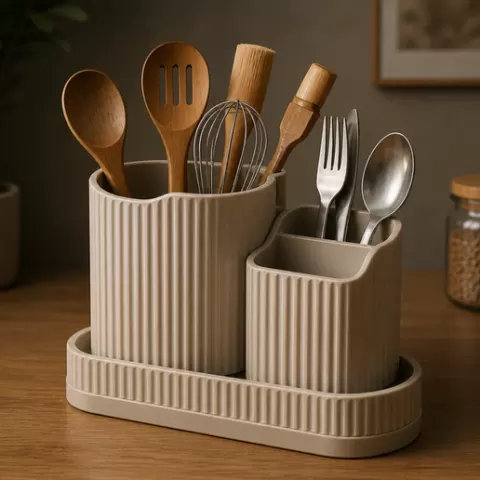 Ribbed Kitchen Organizer Set