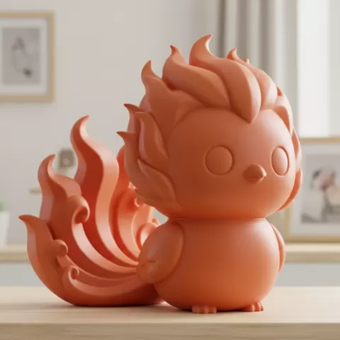 🔥 Chibi Fire Phoenix Pop! 🐦
