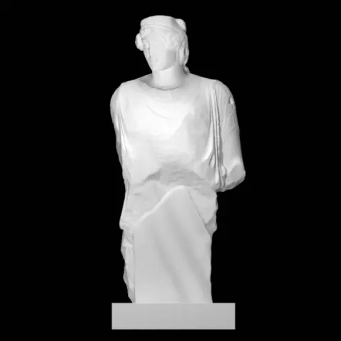 Upper Part of a Marble Statue of a Woman by Scan The World