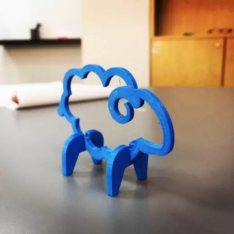 Desktop Sheep by MakePrintable