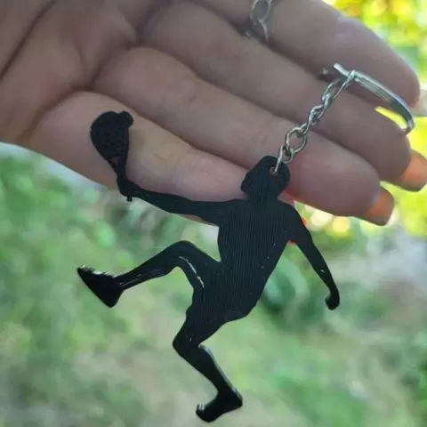 Padel player keychain