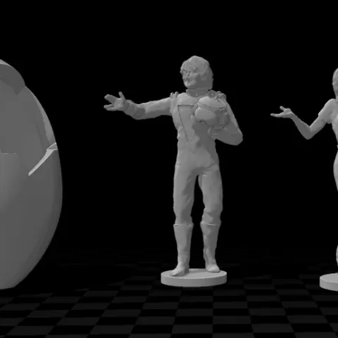 Mork & Mindy toy figurines