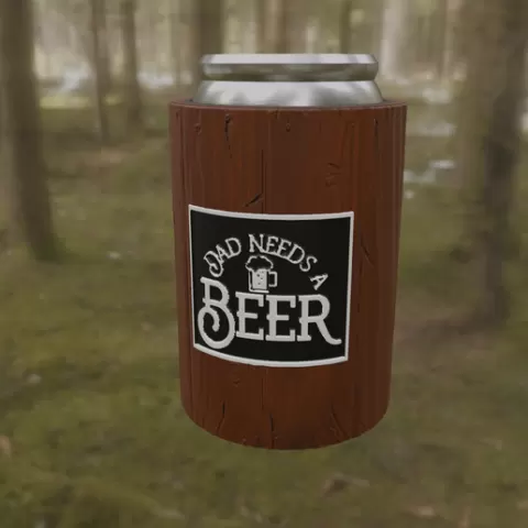 Dad Needs a Beer Can Koozie