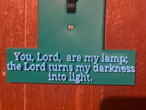 Glow In The Dark Psalm Light Switch