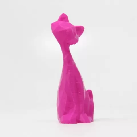 Low Poly Leaning Cat by Steve Dakh
