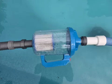 Pool Hose Adapter - male-male pool hose adapters with a working snap-together swivel