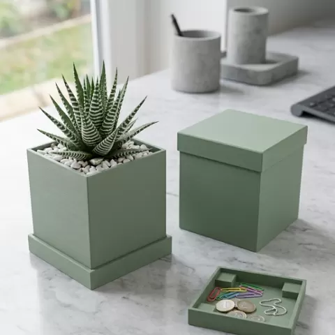Modular Cube Planter and Storage Box | Dual Function