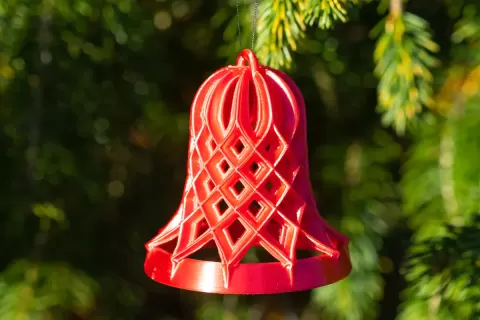 Open Lattice Christmas Bell
