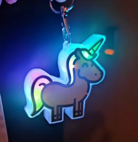 rainbow unicorn pcb case