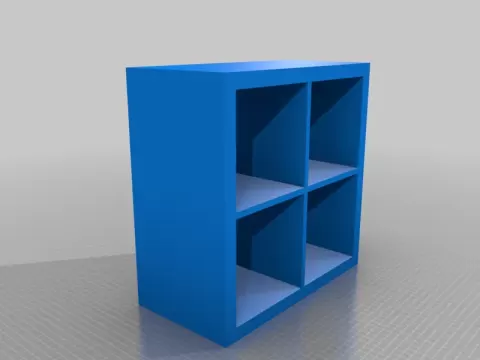 Model Ikea Kallax with small storage box, various sizes