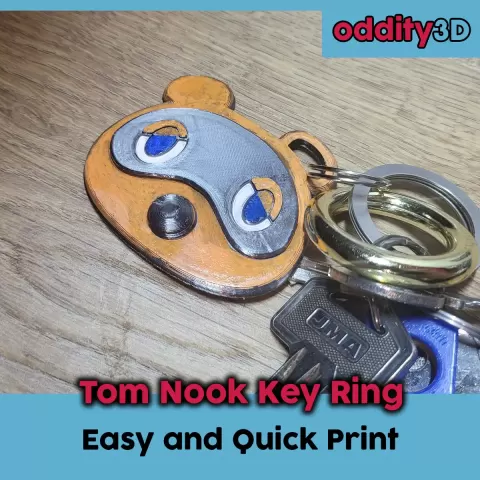 Animal Crossing Tom Nook Key Ring