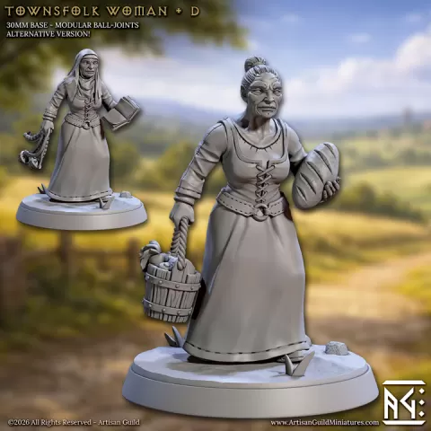 Townsfolk Woman - D (Villagers & Townsfolk Vol.1) by Artisan Guild