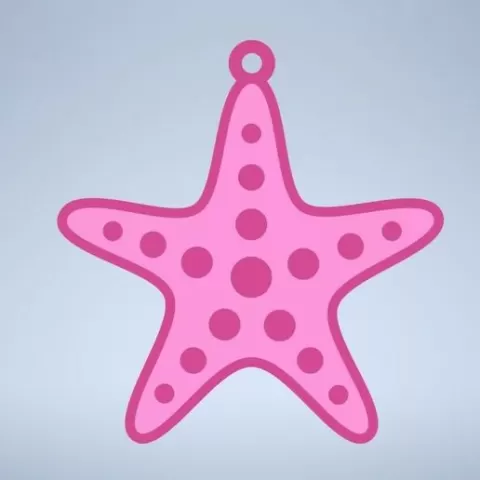 Starfish Keychain